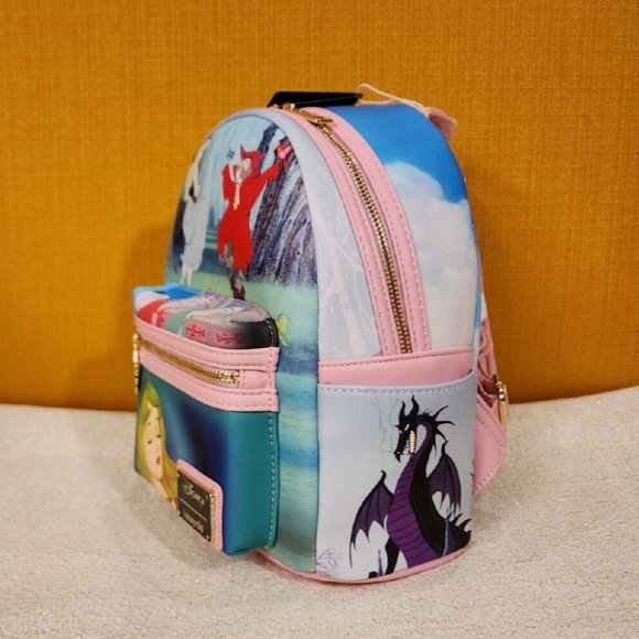 Loungefly Disney Sleeping Beauty Aurora Princess Scene Series Mini Backpack NEW main image 4